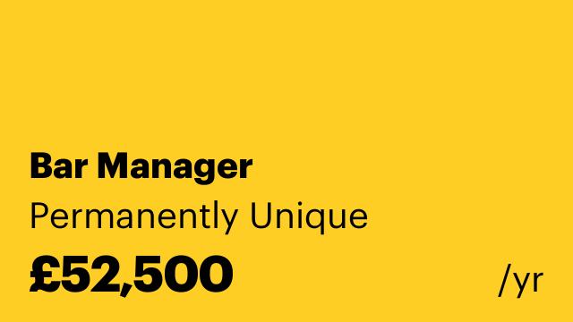 Bar Manager