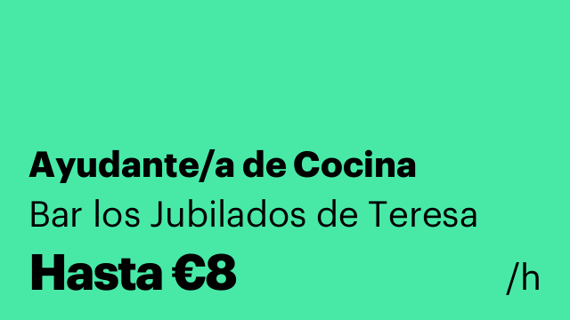 Ayudante/a de Cocina