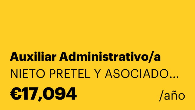 Auxiliar Administrativo/a