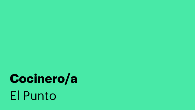 Cocinero/a