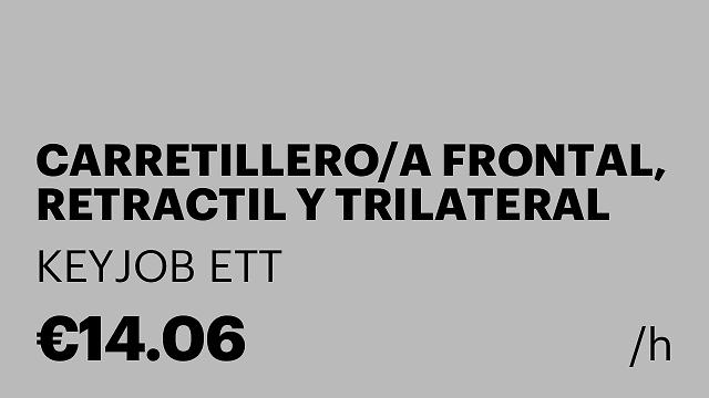 CARRETILLERO/A FRONTAL, RETRACTIL Y TRILATERAL