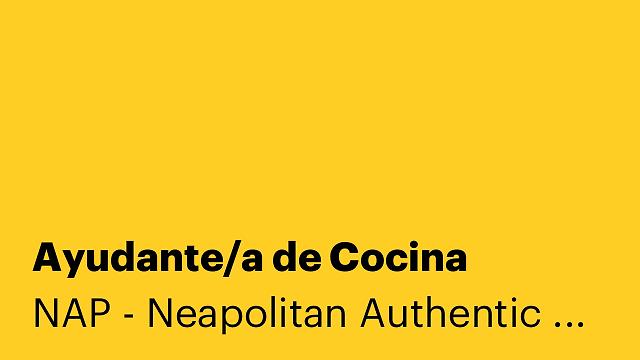 Ayudante/a de Cocina
