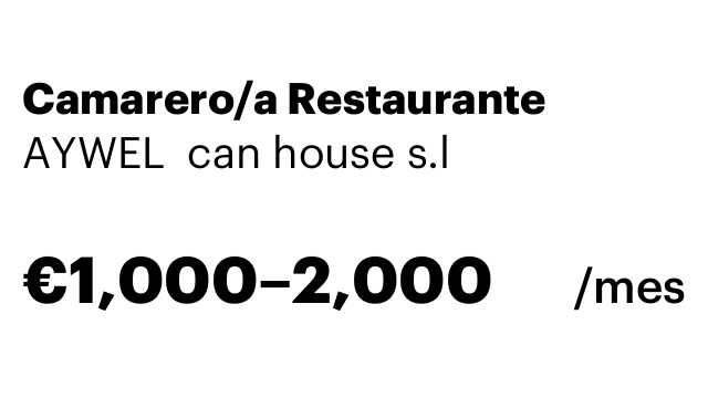 Camarero/a Restaurante