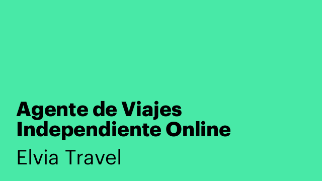 Agente de Viajes Independiente Online
