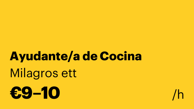 Ayudante/a de Cocina