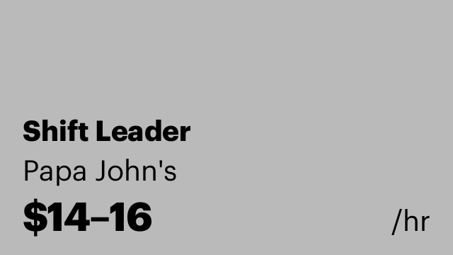 Shift Leader