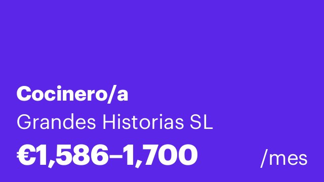 Cocinero/a