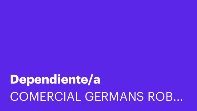 Dependiente/a