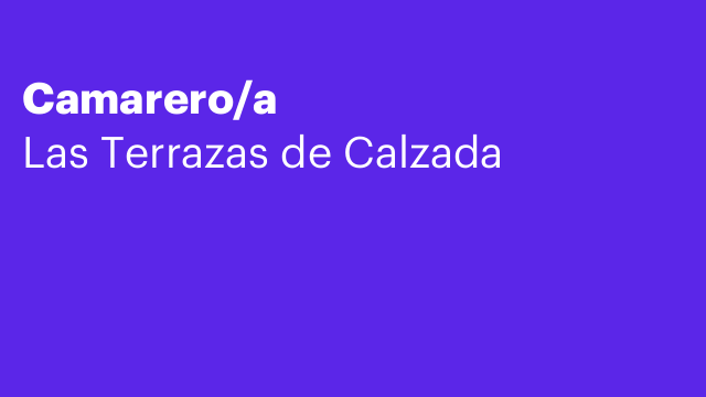 Camarero/a