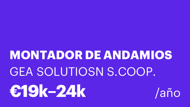 MONTADOR DE ANDAMIOS