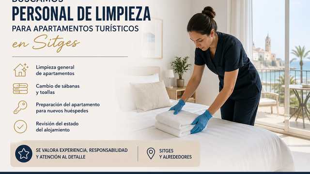 Limpiador/a de apartamentos turísticos