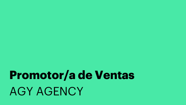 Promotor/a de Ventas