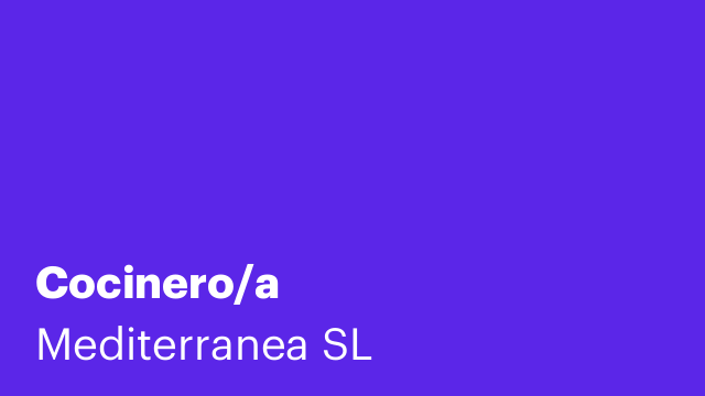Cocinero/a
