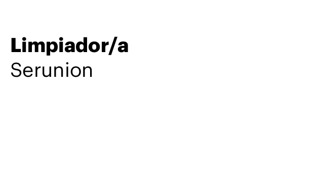 Limpiador/a