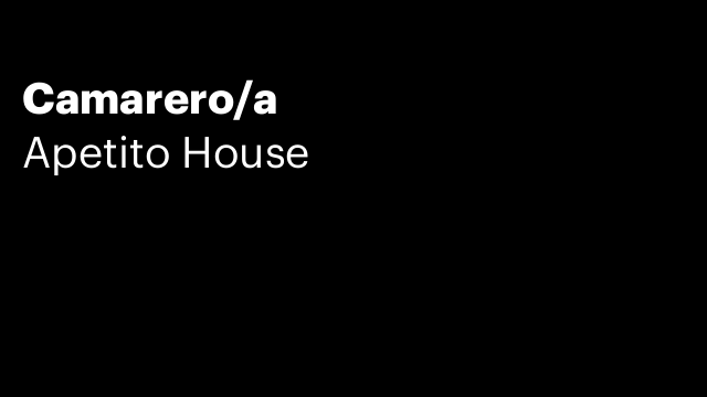 Camarero/a