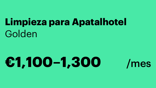 Limpieza para Apatalhotel