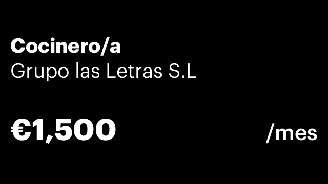 Cocinero/a