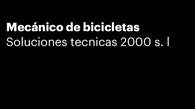 Mecánico de bicicletas