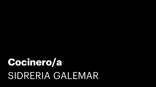 Cocinero/a