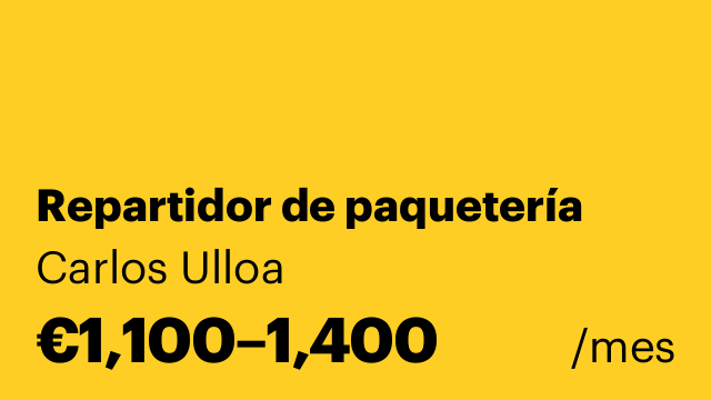Repartidor de paquetería