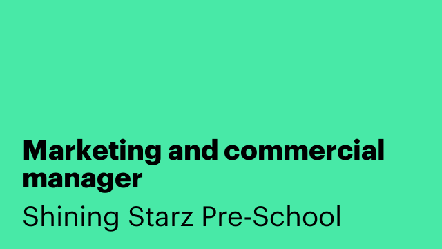 Marketing and commercial manager