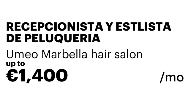 RECEPCIONISTA Y ESTLISTA DE PELUQUERIA