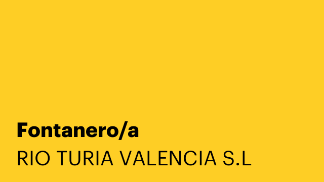 Fontanero/a
