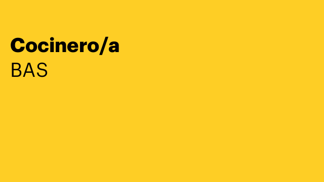 Cocinero/a