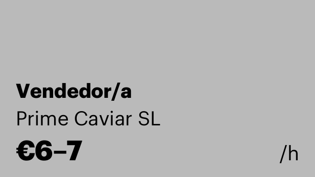 Vendedor/a