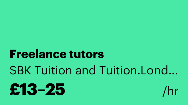 Freelance tutors