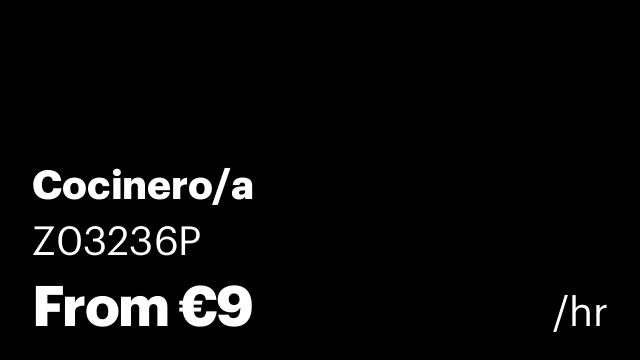 Cocinero/a
