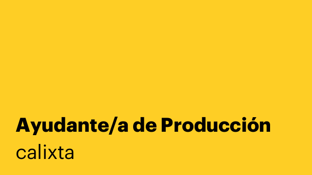 Ayudante/a de Producción