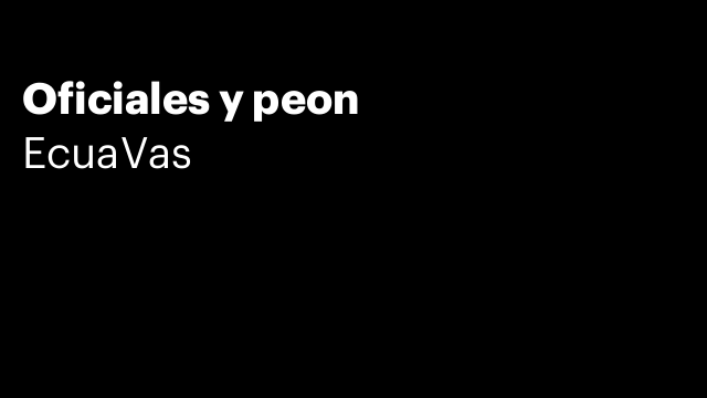 Oficiales y peon
