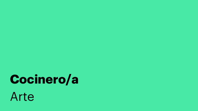 Cocinero/a
