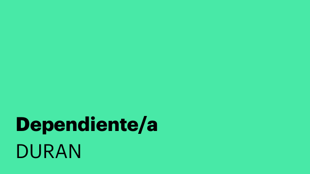Dependiente/a