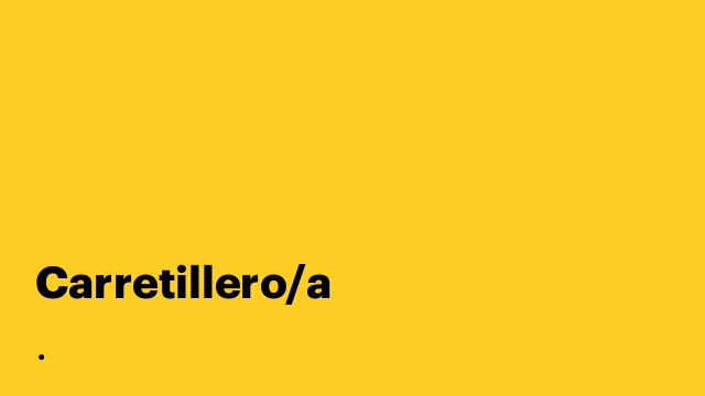 Carretillero/a