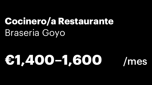 Cocinero/a Restaurante