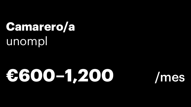 Camarero/a