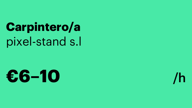 Carpintero/a