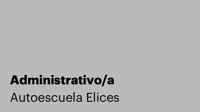 Administrativo/a