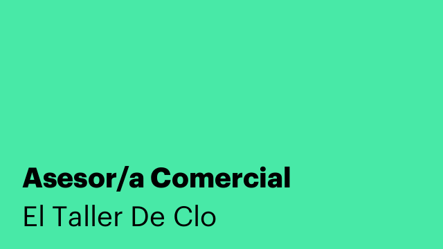 Asesor/a Comercial