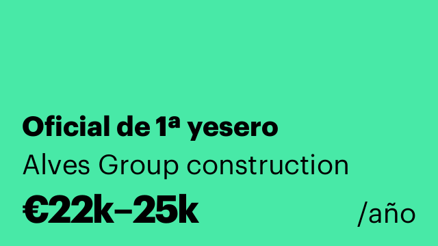 Oficial de 1ª yesero