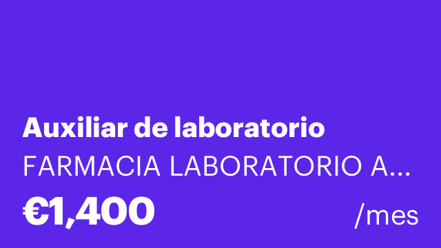 Auxiliar de laboratorio