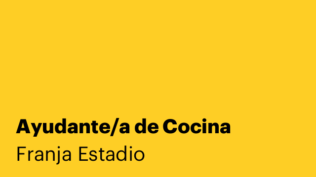Ayudante/a de Cocina