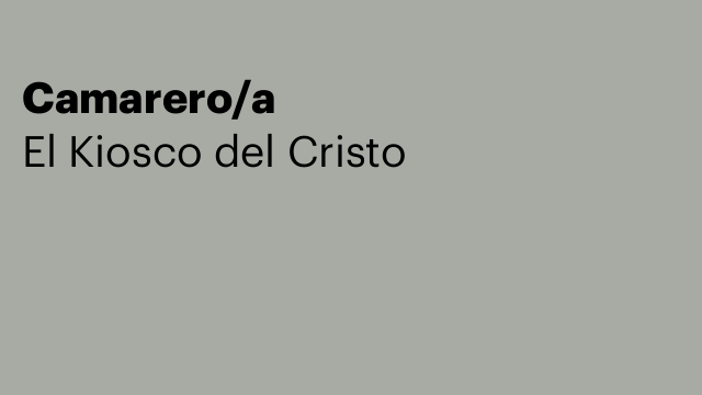 Camarero/a