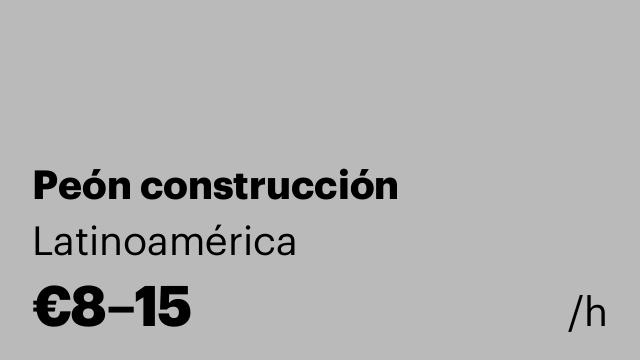 Peón construcción