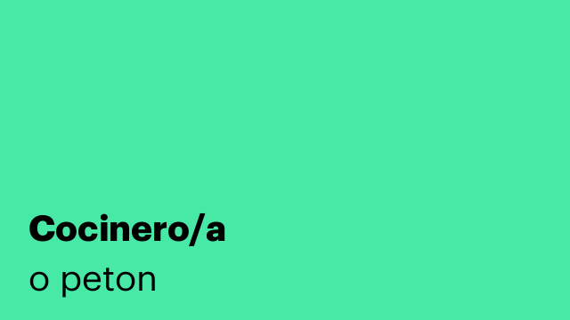 Cocinero/a
