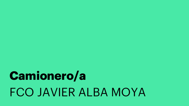 Camionero/a