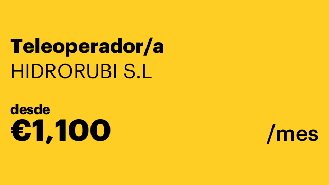 Teleoperador/a