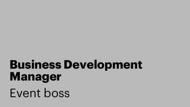 Business Development Manager